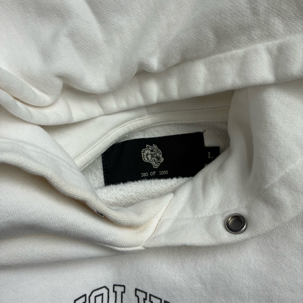 DARC SPORT | Native Wolf “Pierce” Hoodie | Cream - Picture 4 of 4